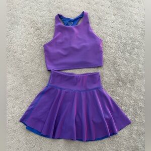 Old Navy Activewear Matching Set Sports Bra and skirt - girls size 8 Medium